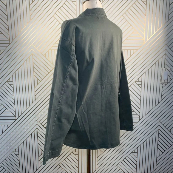 Good American The Utility Jacket in Olive Green - Picture 8 of 12